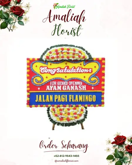 Sewa Papan Bunga Rowolaku